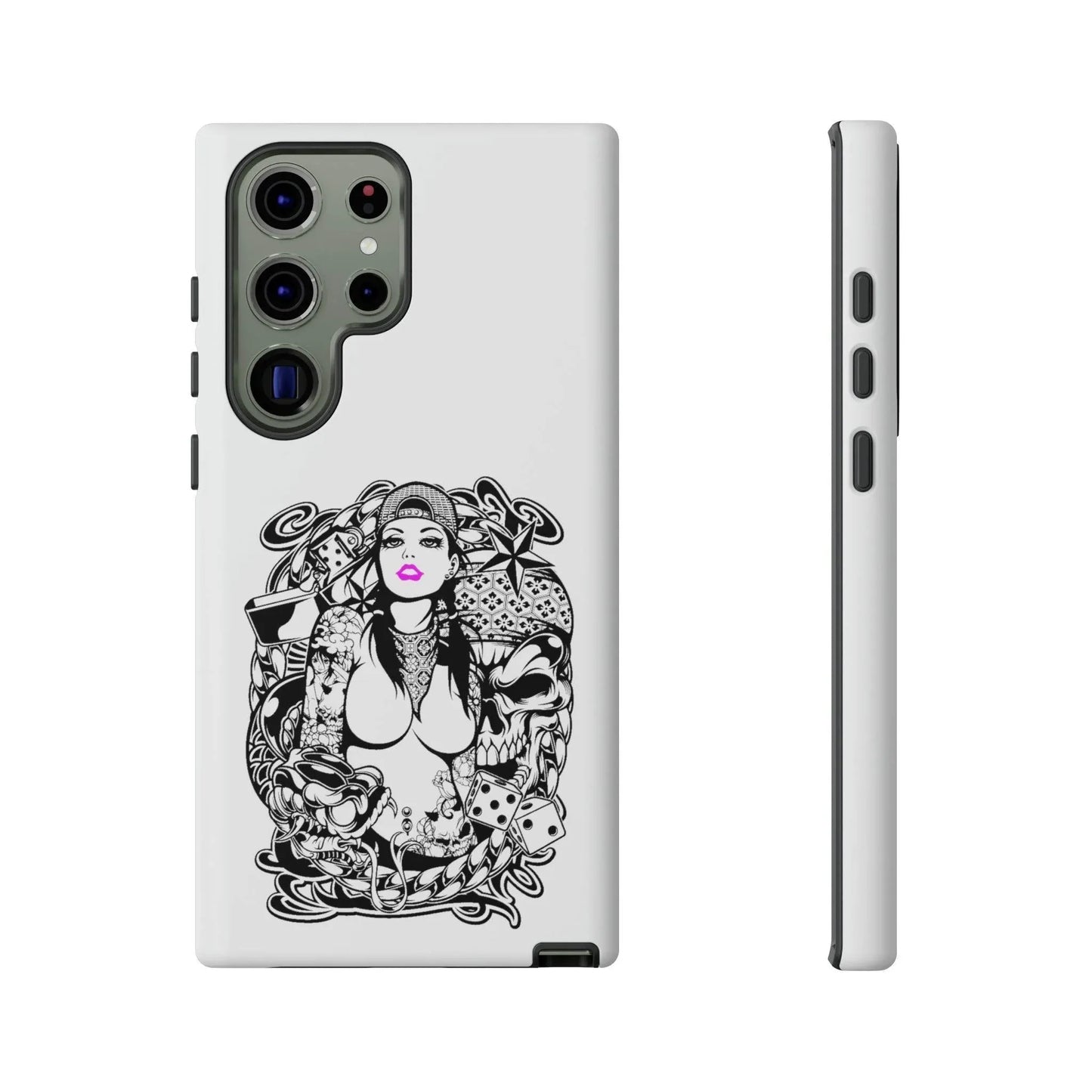 pink-lips-samsung-galaxy-cover-s21-s22-s23-s24-s25-plus-pro-ultra-phone-case-jlr-design-21 - JLR Design