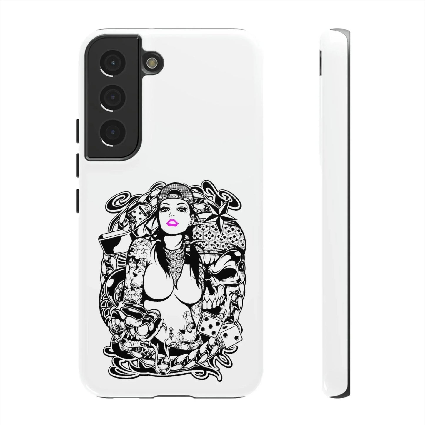 pink-lips-samsung-galaxy-cover-s21-s22-s23-s24-s25-plus-pro-ultra-phone-case-jlr-design-31 - JLR Design