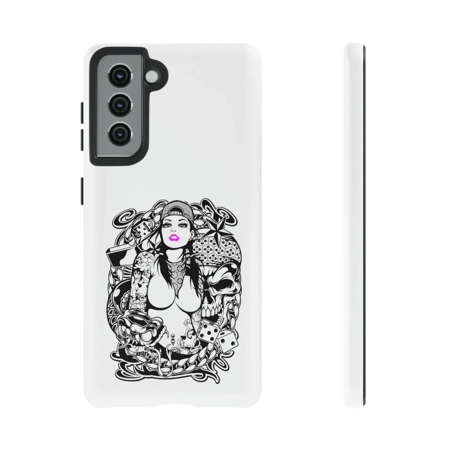 pink-lips-samsung-galaxy-cover-s21-s22-s23-s24-s25-plus-pro-ultra-phone-case-jlr-design-45 - JLR Design
