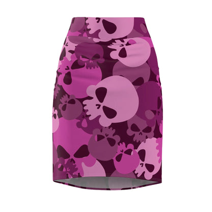 pink-skull-bleistiftrock-fur-damen-eleganter-mid-waist-rock-mit-stretch-komfort-bleistiftrock-jlr-design-4 - JLR Design