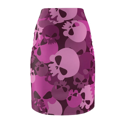 pink-skull-bleistiftrock-fur-damen-eleganter-mid-waist-rock-mit-stretch-komfort-bleistiftrock-jlr-design-5 - JLR Design