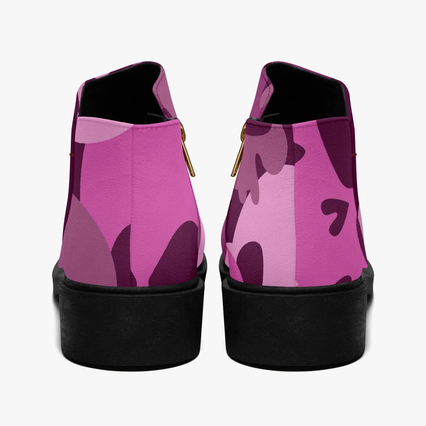 pink-skull-elegante-reissverschluss-stiefeletten-stiefeletten-jlr-design-2 - JLR Design