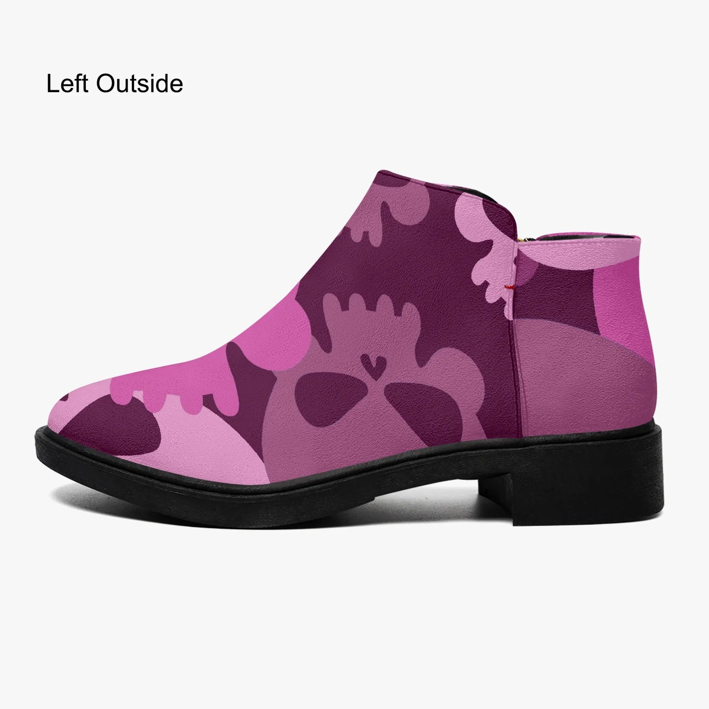 pink-skull-elegante-reissverschluss-stiefeletten-stiefeletten-jlr-design-5 - JLR Design