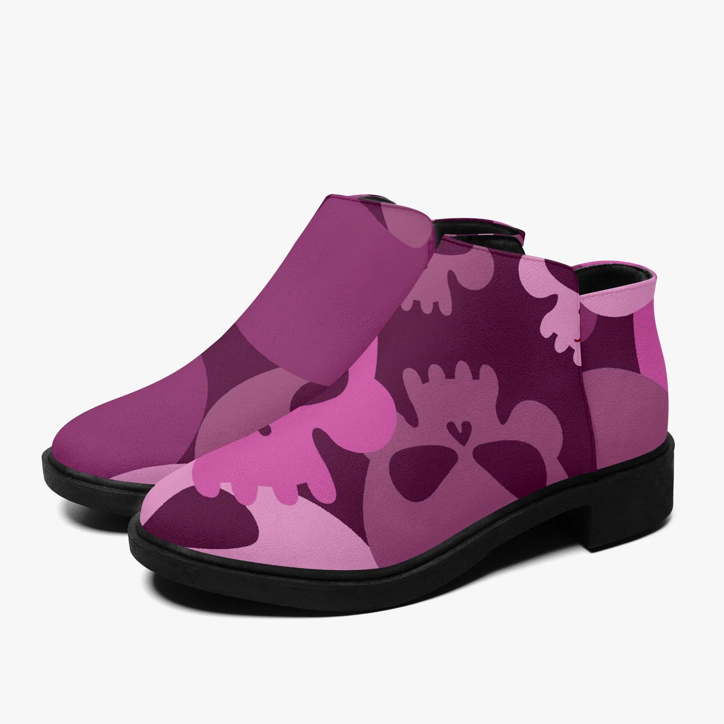 pink-skull-elegante-reissverschluss-stiefeletten-stiefeletten-jlr-design-6 - JLR Design