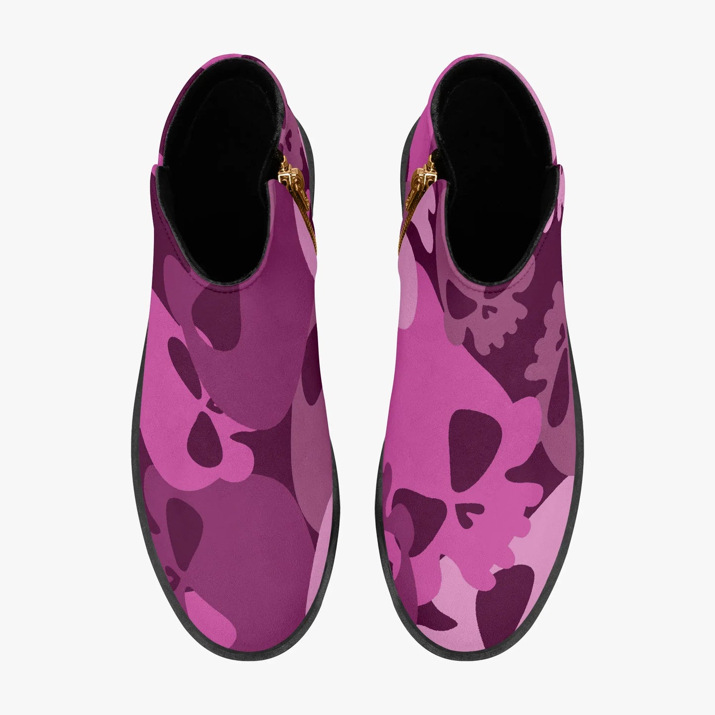 pink-skull-elegante-reissverschluss-stiefeletten-stiefeletten-jlr-design-7 - JLR Design