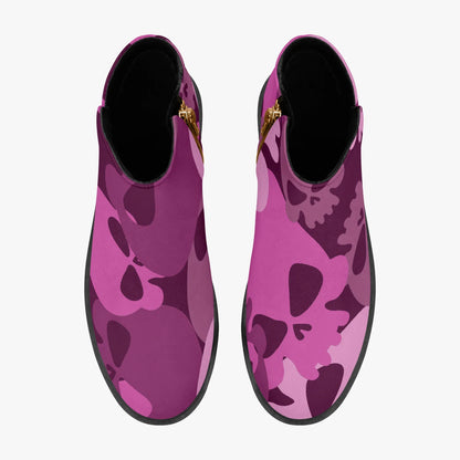 pink-skull-elegante-reissverschluss-stiefeletten-stiefeletten-jlr-design-7 - JLR Design