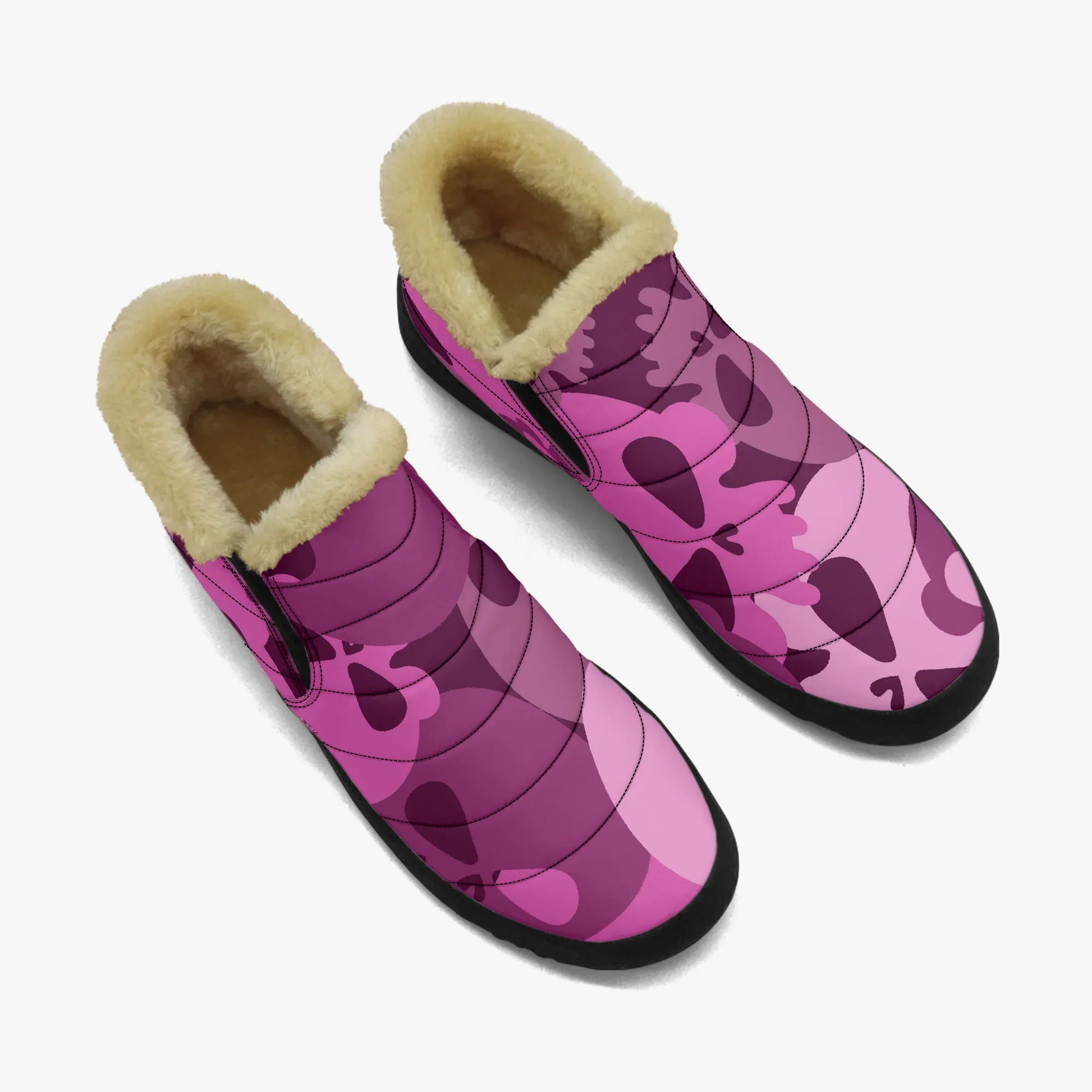pink-skull-faux-fur-slipper-slipper-jlr-design-2 - JLR Design