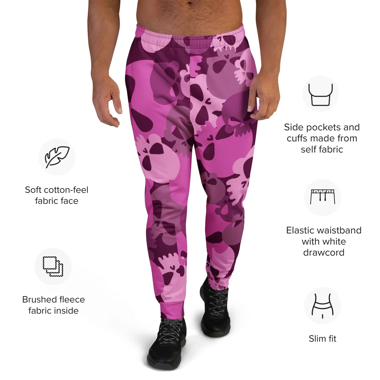 pink-skull-herren-jogginghose-jogginghose-jlr-design-7 - JLR Design