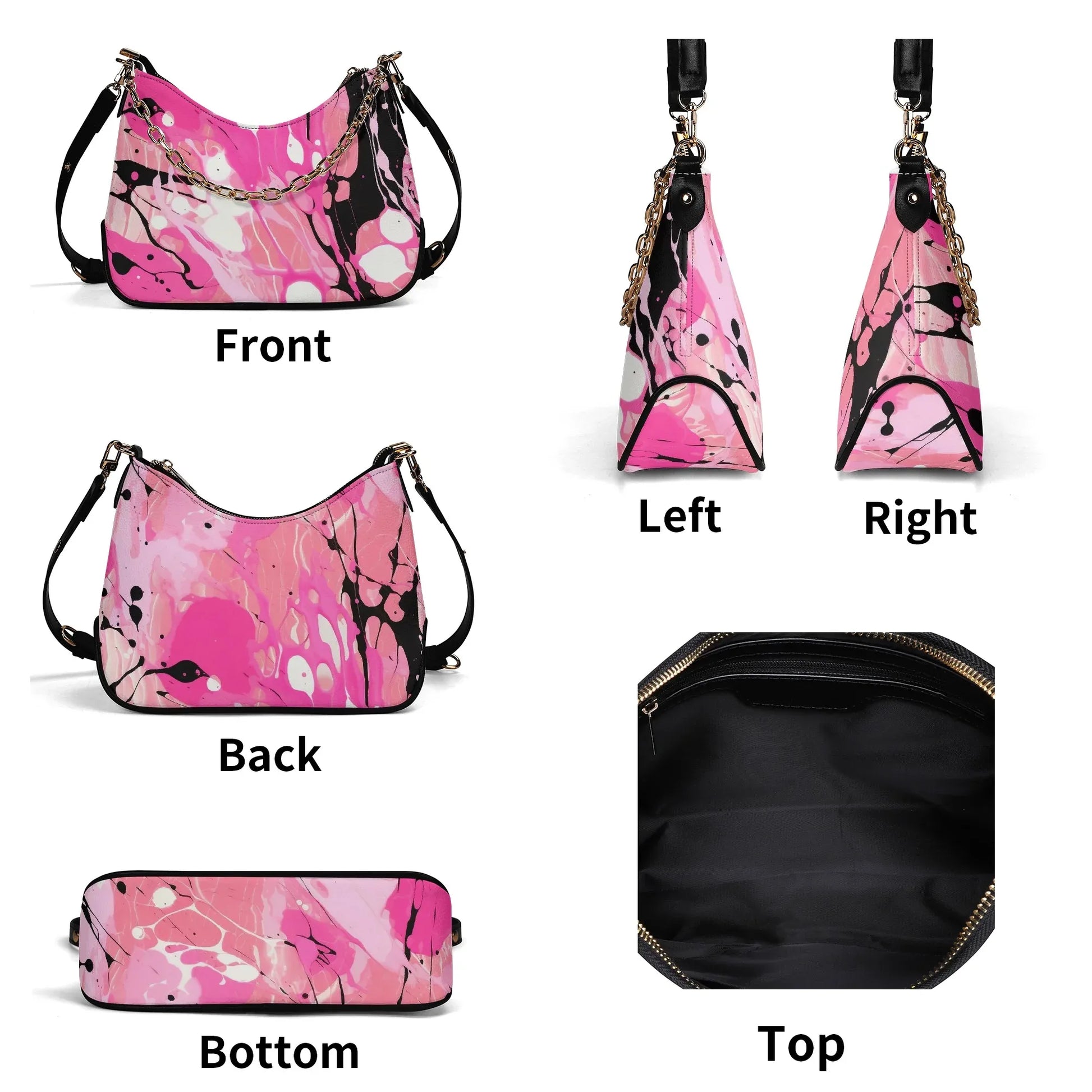 pink-splash-elegante-umhangetasche-mit-kette-umhangetasche-jlr-design-6 - JLR Design