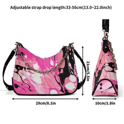 pink-splash-elegante-umhangetasche-mit-kette-umhangetasche-jlr-design-7 - JLR Design