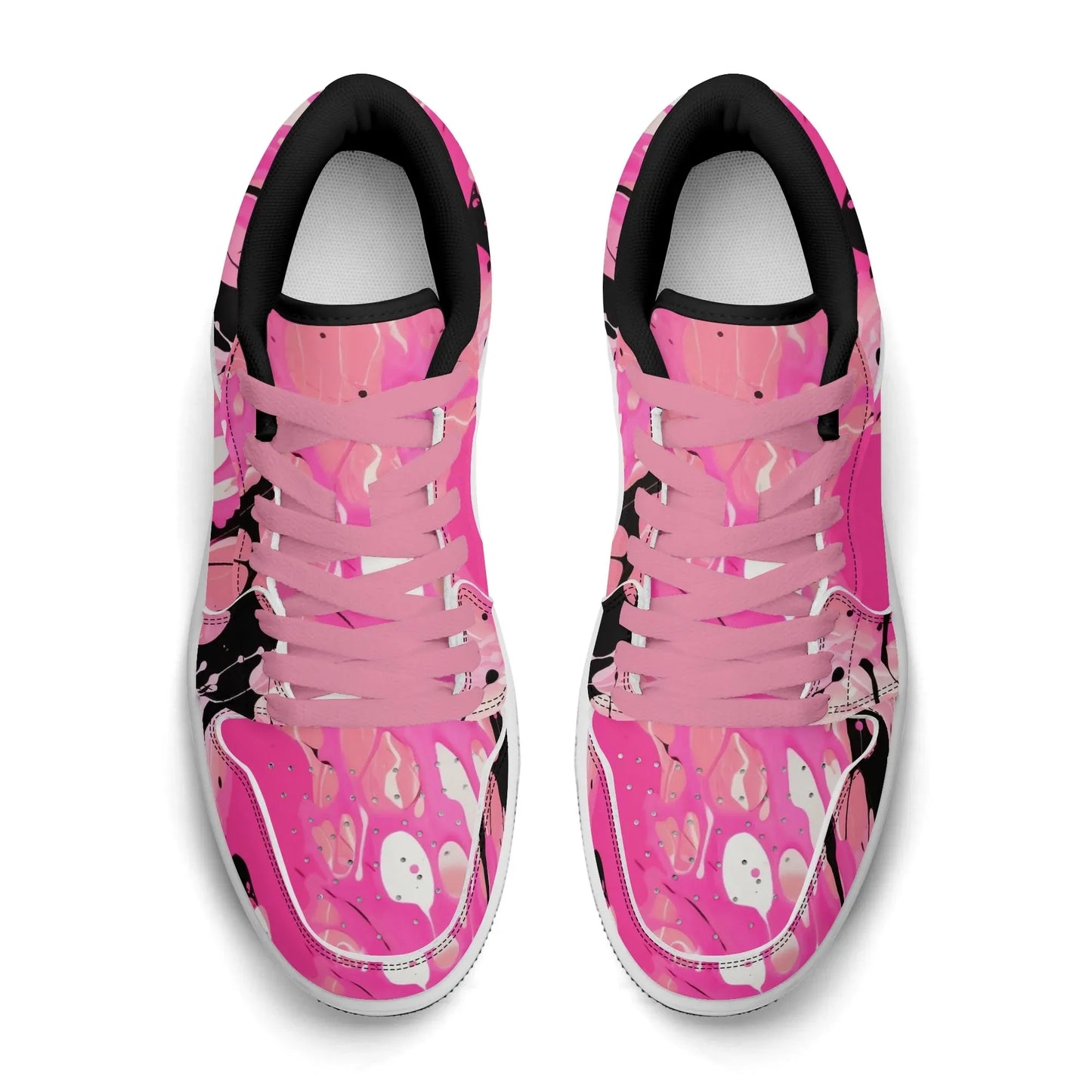 pink-splash-low-top-leder-sneaker-fur-damen-sneaker-jlr-design-14 - JLR Design