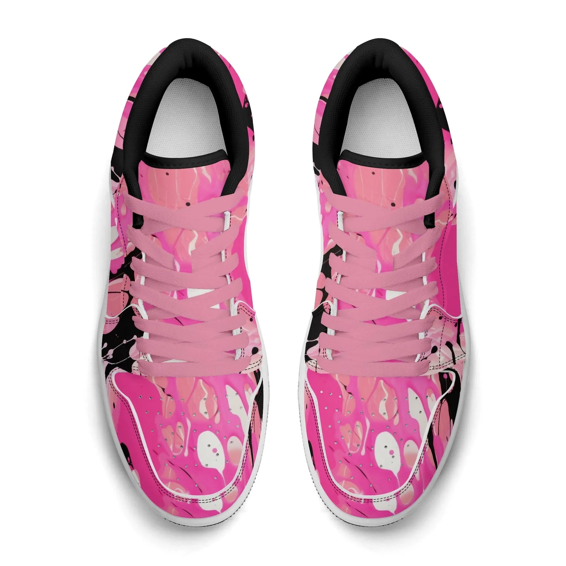pink-splash-low-top-leder-sneaker-fur-damen-sneaker-jlr-design-14 - JLR Design