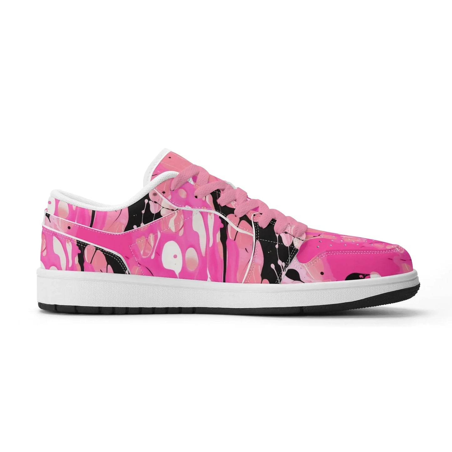 pink-splash-low-top-leder-sneaker-fur-damen-sneaker-jlr-design-3 - JLR Design