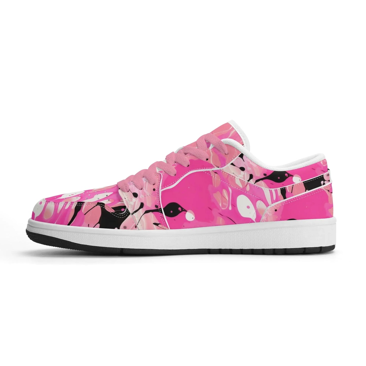 pink-splash-low-top-leder-sneaker-fur-damen-sneaker-jlr-design-4 - JLR Design