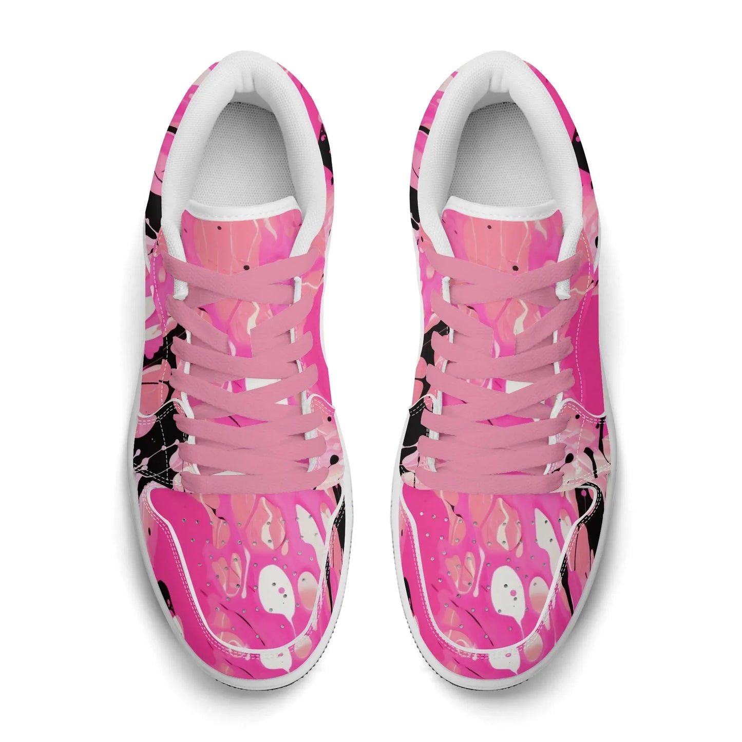 pink-splash-low-top-leder-sneaker-fur-damen-sneaker-jlr-design-7 - JLR Design