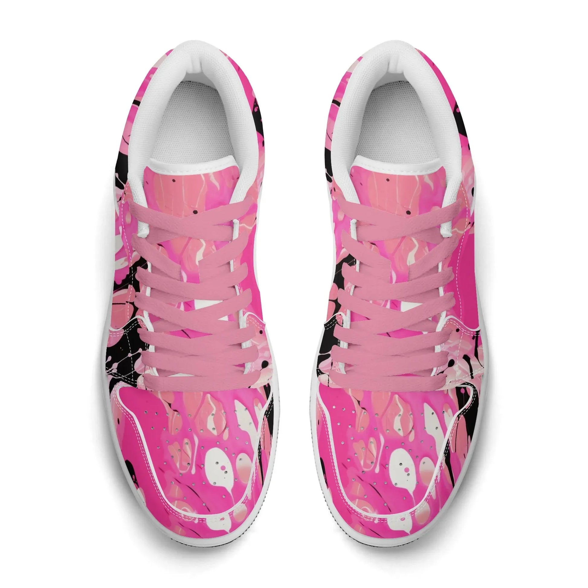 pink-splash-low-top-leder-sneaker-fur-damen-sneaker-jlr-design-7 - JLR Design