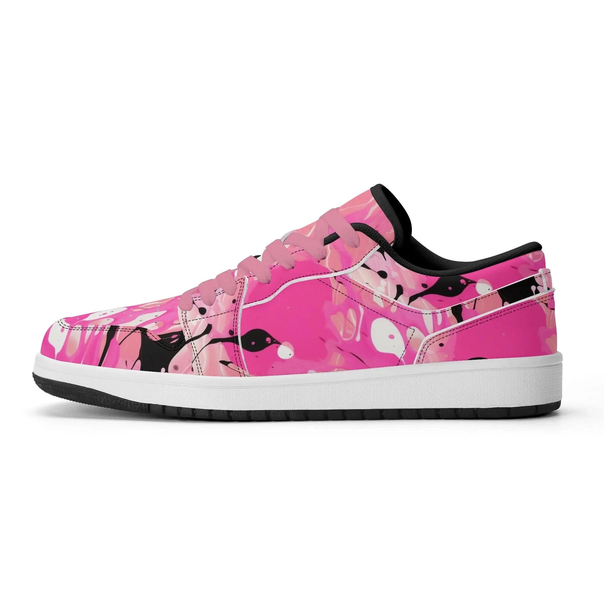 pink-splash-low-top-leder-sneaker-fur-damen-sneaker-jlr-design-9 - JLR Design