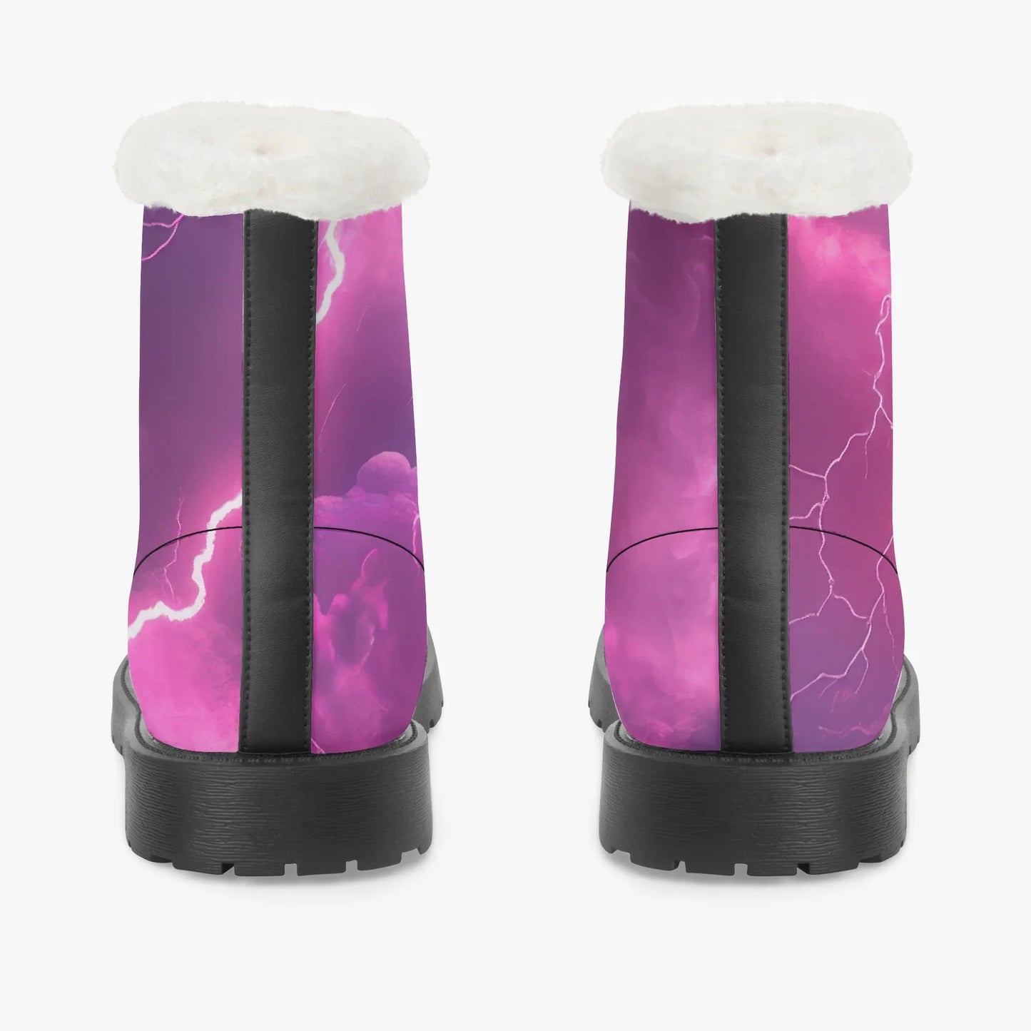 pink-thunder-faux-fur-leder-boots-boots-jlr-design-6 - JLR Design