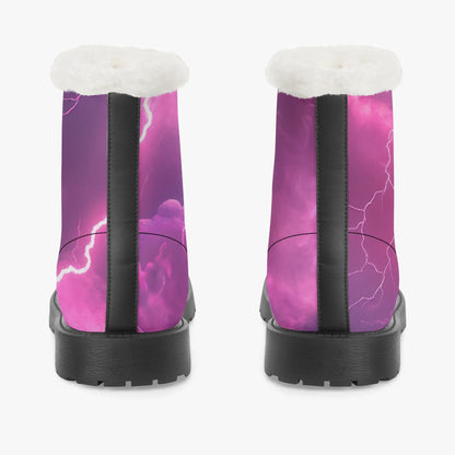 pink-thunder-faux-fur-leder-boots-boots-jlr-design-6 - JLR Design