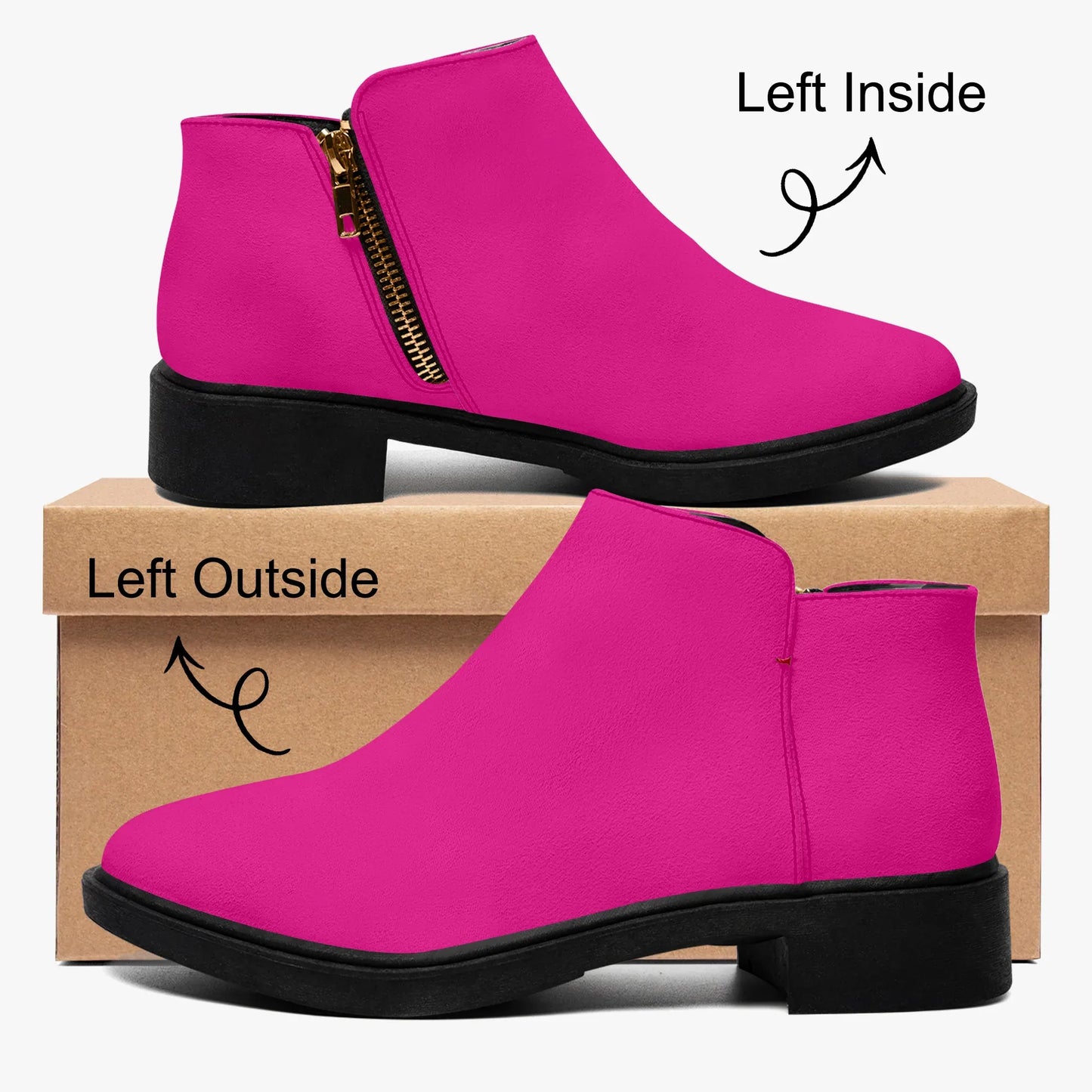 pinke-elegante-reissverschluss-stiefeletten-stiefel-jlr-design-4 - JLR Design