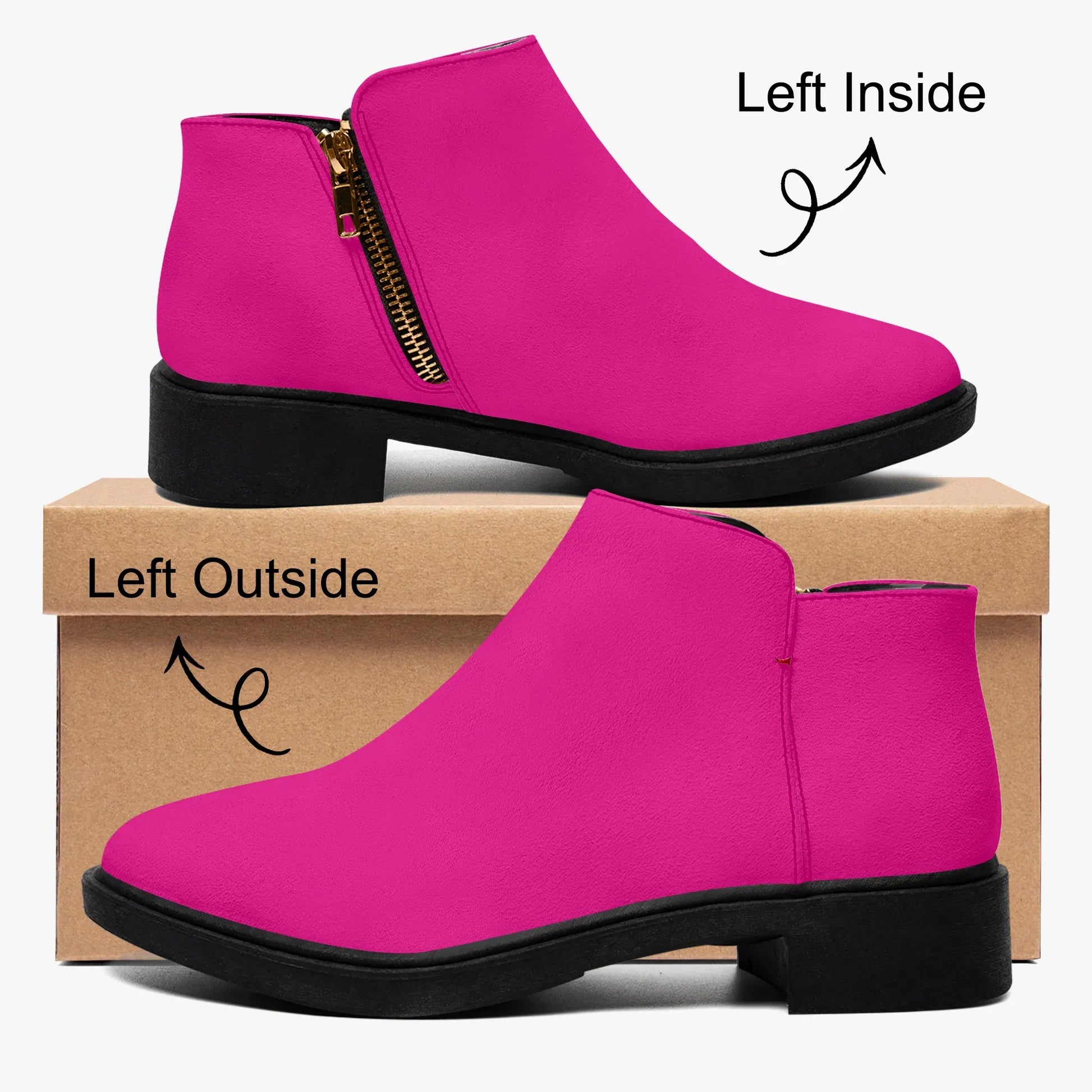 pinke-elegante-reissverschluss-stiefeletten-stiefel-jlr-design-4 - JLR Design