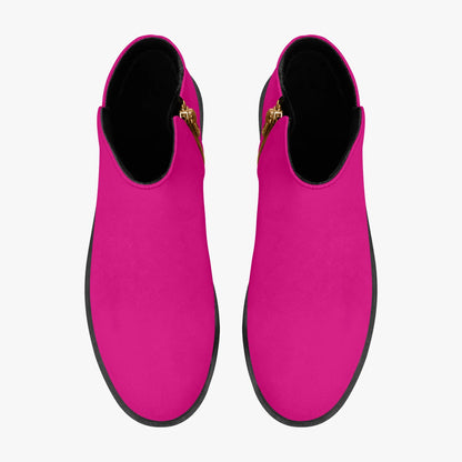pinke-elegante-reissverschluss-stiefeletten-stiefel-jlr-design-7 - JLR Design