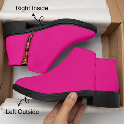 pinke-elegante-reissverschluss-stiefeletten-stiefel-jlr-design-8 - JLR Design