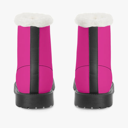 pinke-faux-fur-leder-boots-boots-jlr-design-6 - JLR Design