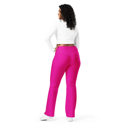 pinke-high-waist-flare-leggings-flare-leggings-jlr-design-1 - JLR Design