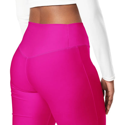 pinke-high-waist-flare-leggings-flare-leggings-jlr-design-11 - JLR Design