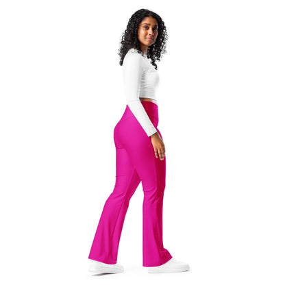 pinke-high-waist-flare-leggings-flare-leggings-jlr-design-12 - JLR Design