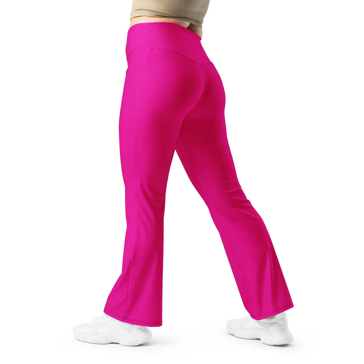 pinke-high-waist-flare-leggings-flare-leggings-jlr-design-5 - JLR Design