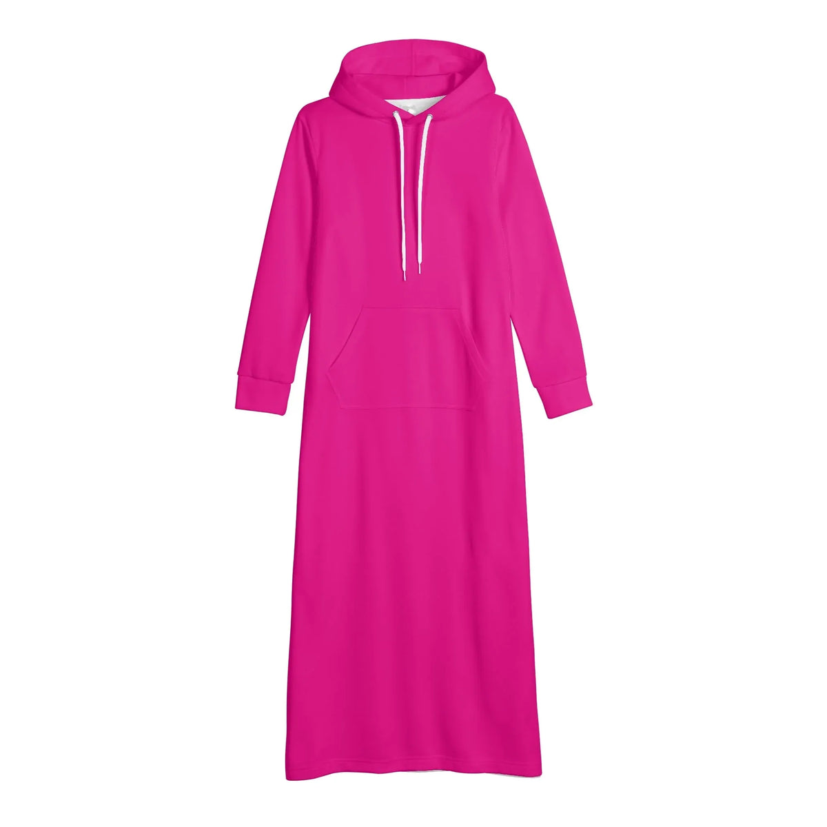 pinkes-damen-maxi-hoodiekleid-knochellanges-kapuzenkleid-aus-weich-angerautem-fleece-hoodiekleid-jlr-design-jlr-design-de-4 - JLR Design
