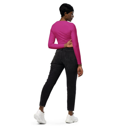 pinkes-long-sleeve-damen-crop-top-long-sleeve-crop-top-jlr-design-4 - JLR Design
