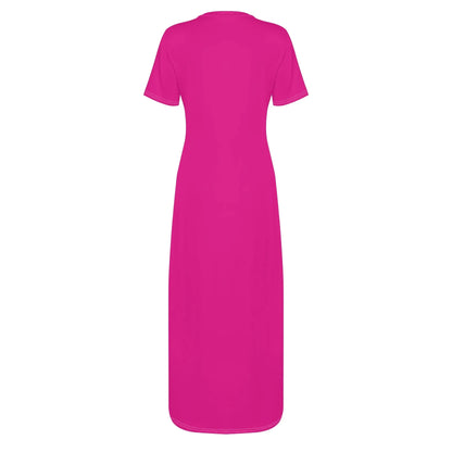 pinkes-short-sleeve-long-dress-long-dress-jlr-design-4 - JLR Design