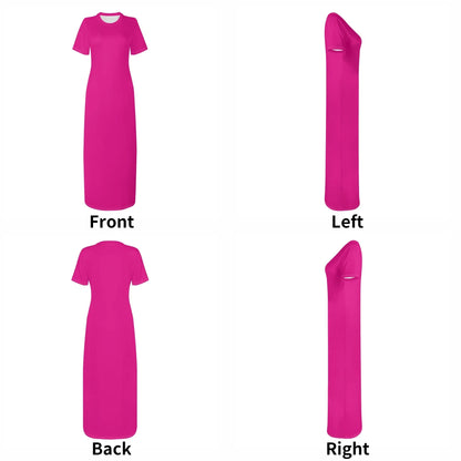 pinkes-short-sleeve-long-dress-long-dress-jlr-design-7 - JLR Design