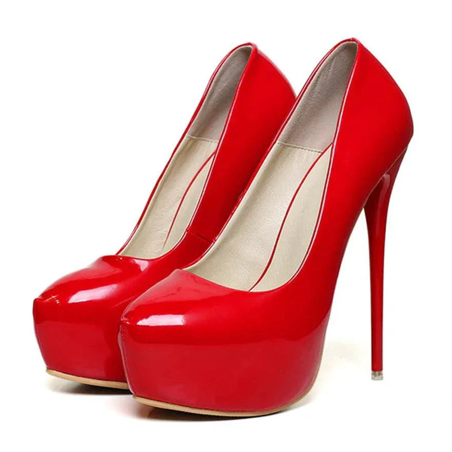 plateau-high-heels-aus-lackleder-16-cm-stiletto-mit-runder-spitze-high-heels-jlr-design-1 - JLR Design