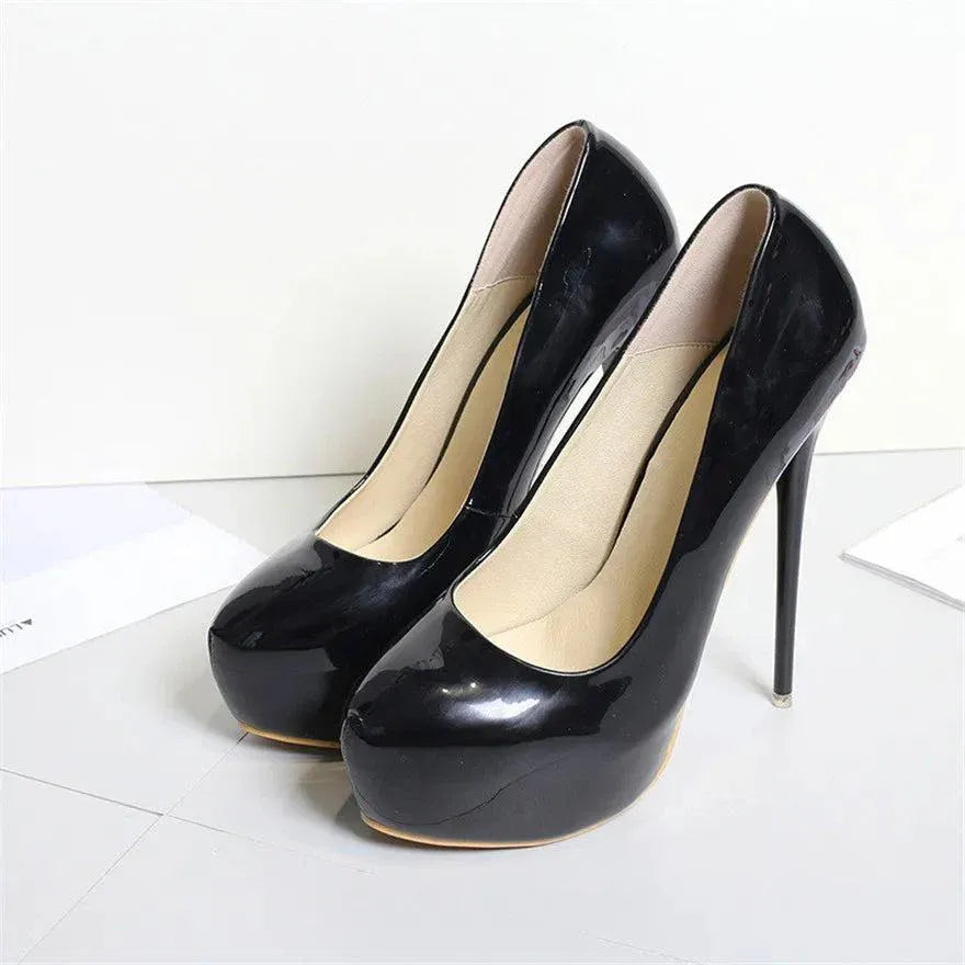 plateau-high-heels-aus-lackleder-16-cm-stiletto-mit-runder-spitze-high-heels-jlr-design-3 - JLR Design