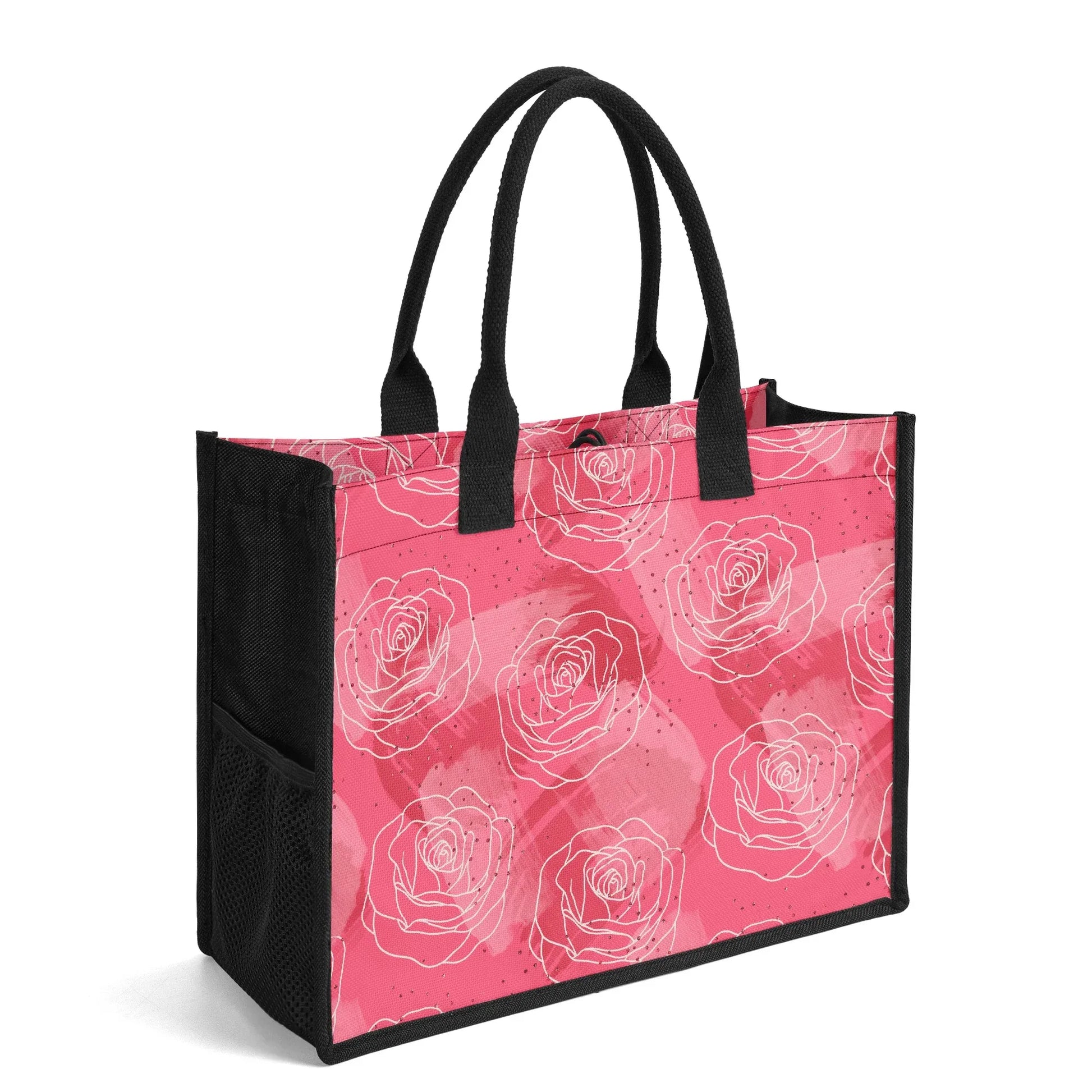 premium-canvas-shopper-tasche-mit-rosenmuster-tragetasche-jlr-design-4 - JLR Design