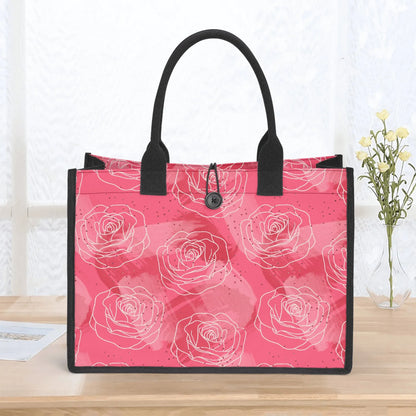 premium-canvas-shopper-tasche-mit-rosenmuster-tragetasche-jlr-design-5 - JLR Design