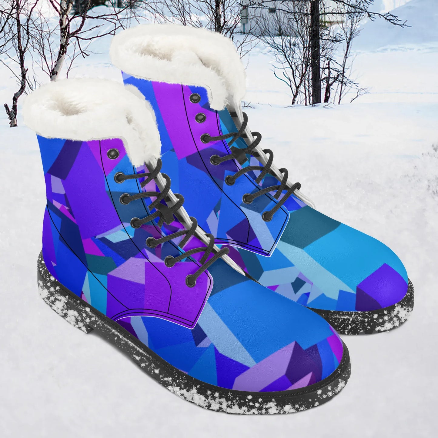purple-cube-faux-fur-leder-boots-boots-jlr-design-1 - JLR Design