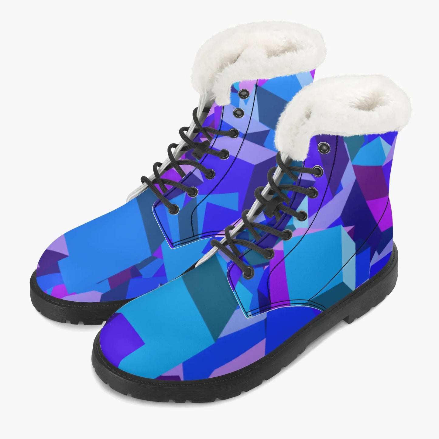 purple-cube-faux-fur-leder-boots-boots-jlr-design-2 - JLR Design