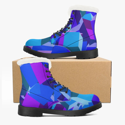 purple-cube-faux-fur-leder-boots-boots-jlr-design-5 - JLR Design