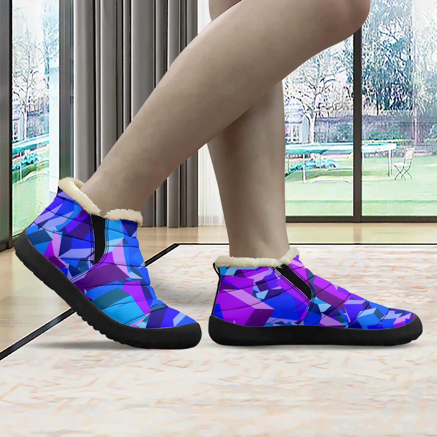 purple-cube-faux-fur-slipper-slipper-jlr-design-3 - JLR Design