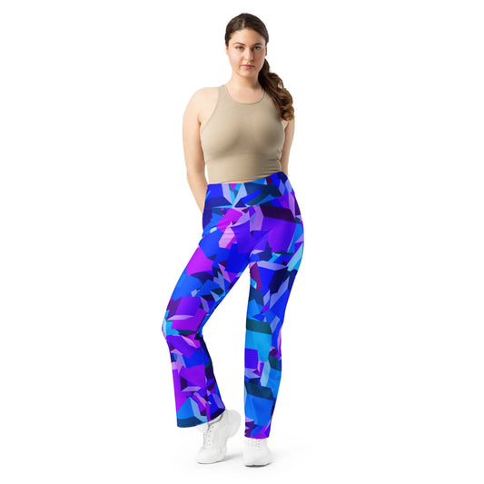 purple-cube-high-waist-flare-leggings-flare-leggings-jlr-design-1 - JLR Design