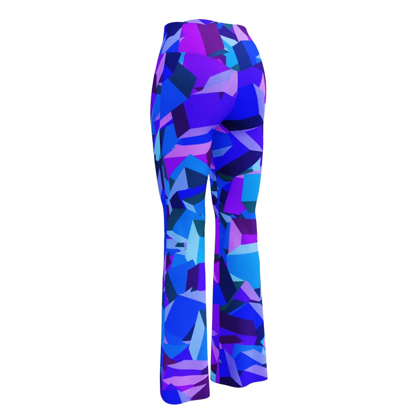 purple-cube-high-waist-flare-leggings-flare-leggings-jlr-design-11 - JLR Design