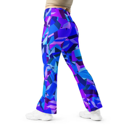 purple-cube-high-waist-flare-leggings-flare-leggings-jlr-design-12 - JLR Design