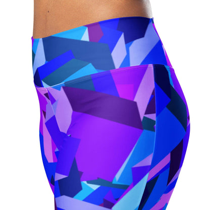 purple-cube-high-waist-flare-leggings-flare-leggings-jlr-design-7 - JLR Design