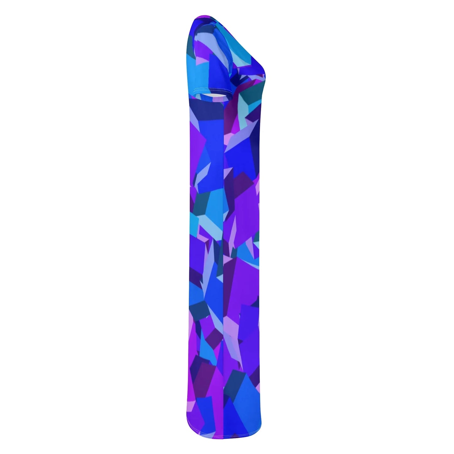 purple-cube-short-sleeve-long-dress-long-dress-jlr-design-5 - JLR Design