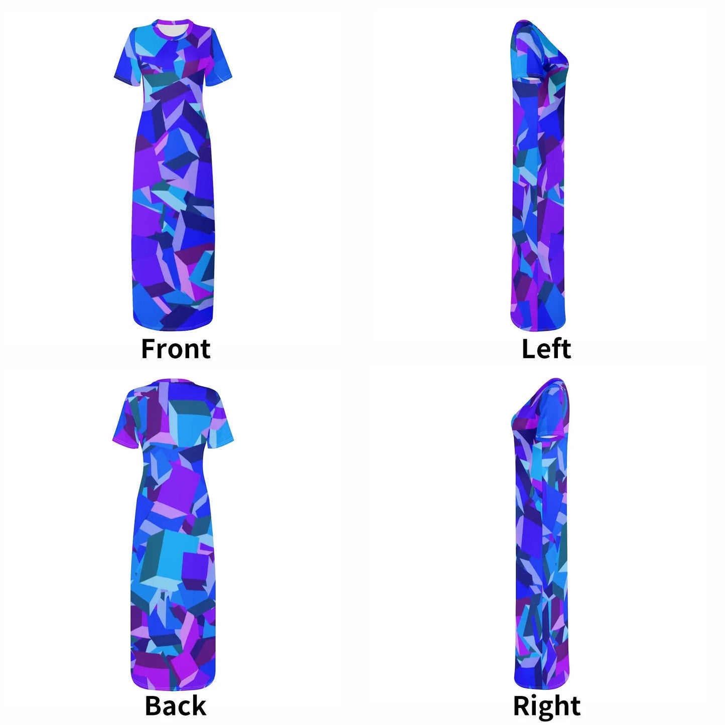purple-cube-short-sleeve-long-dress-long-dress-jlr-design-7 - JLR Design